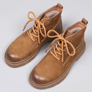 Non-slip Suede Classic Lace-up Martin Boots