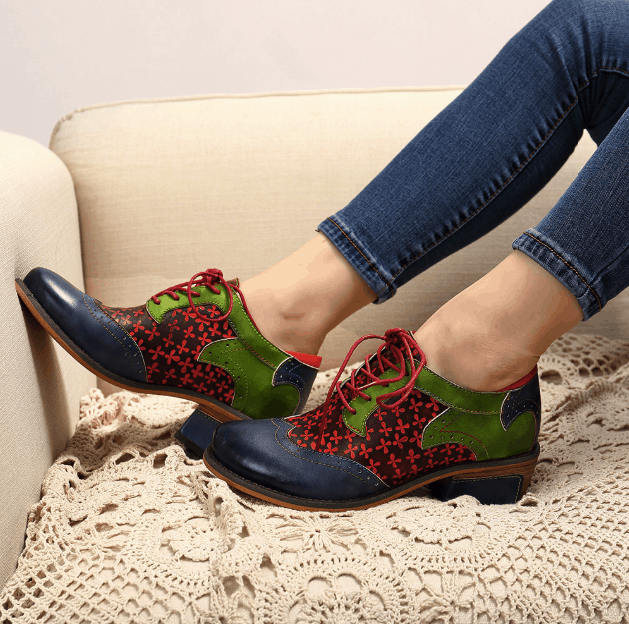 New British Stylish Leather Fashion Women's Shoes 36-42 - Image 4