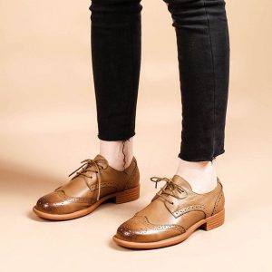 Classic British Style Women's Oxford Shoes