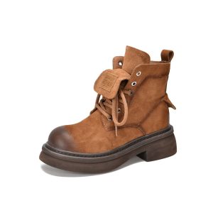 Winter Autumn Lace-up Suede Martin Boots